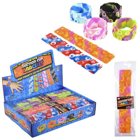Tiedye Suction Sticky Strips Silicone Bracelet - LLB Toys