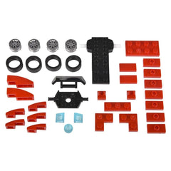 2.75" BUILDING BLOCK PULL BACK RACE CAR LLB kids toys