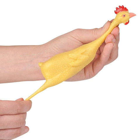 8" Rubber Stretch Chicken Fidget Toy - LLB Toys