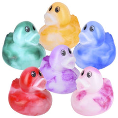 2" Marble Rubber Ducky Assortment 100ct LLB Bath Toys