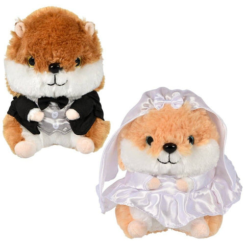 7" Bride And Groom Belly Buddy LLB Plush Toys