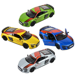 5" Diecast Pull Back 2020 Audi R8 Coupe Livery - LLB Toys