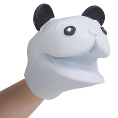4" PANDA RUBBER HAND PUPPET LLB kids toys