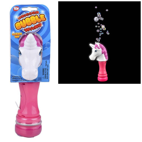 8" Unicorn Light-Up Bubble Wand - LLB Toys