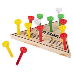 4.5" WOODEN TRIANGLE GAME LLB Board Game