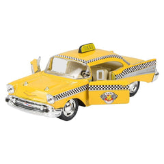 5" DIE-CAST PULL BACK CHEVROLET BEL AIR TAXI LLB Car Toys