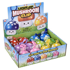 2" Light-Up Mushroom Clip Ons - LLB Toys