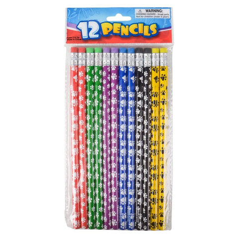 7.5" PAW PRINT PENCILS LLB Stationary
