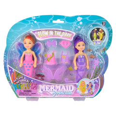 5.5" Glow In Dark Mermaid Set - LLB Toys