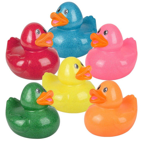 6" GLITTER DUCKY WITH SOUND LLB kids toys