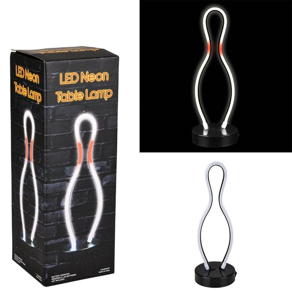 LED Neon Table Lamp - Bowling Pin 12