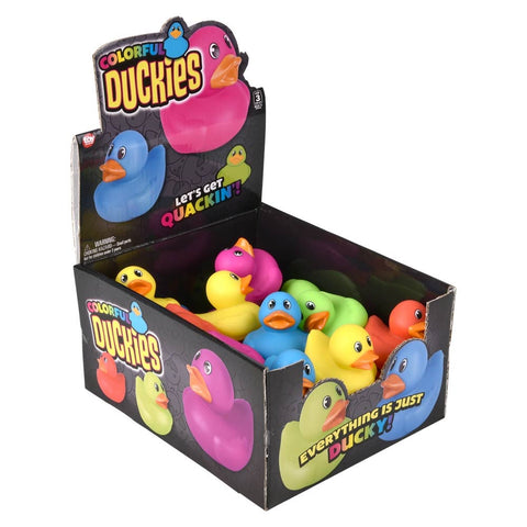Duckies Assorted Colors 2" 24/Disp - LLB Toys