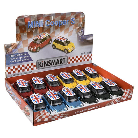 5" Diecast Pull Back Mini Cooper - LLB Toys