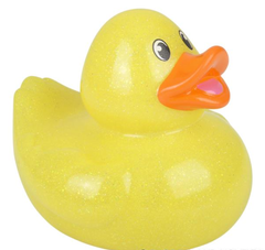 6" GLITTER DUCKY WITH SOUND LLB kids toys