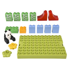 BLOCK SCENE PANDA 16PCS LLB kids toys