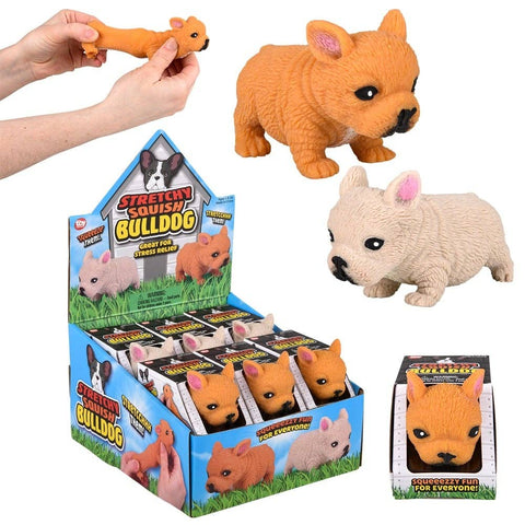 3.5" STRETCHY, SQUISH BULLDOG LLB Squishy Toys