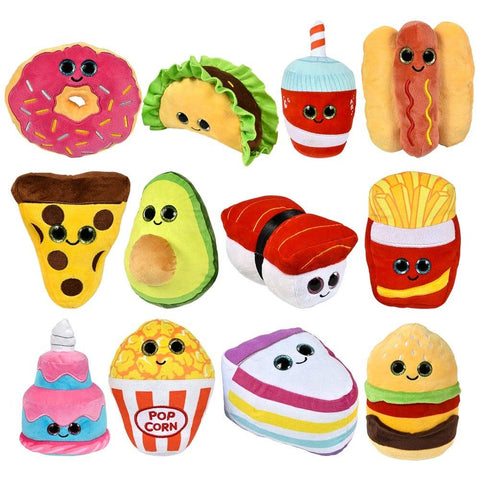 Small Food Plush Assortment 6" 108pc LLB Plush Toys
