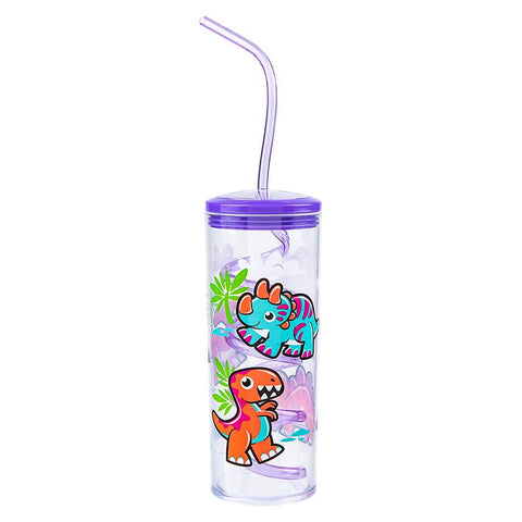 11oz DINO CUP WITH TWISTY STRAW LLB kids toys