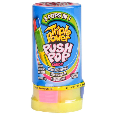 16 PC TRIPLE POWER PUSH POPS  - LLB Candy