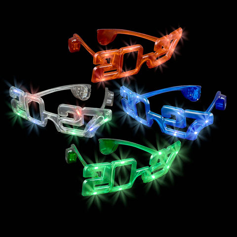 2027 Light-Up New Year Glasses - LLB Toys