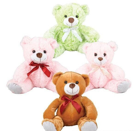 10" RIBBON BEAR ASSORTMENT - LLB Plush Toys