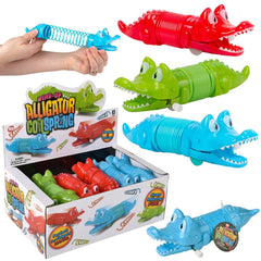 Wind Up Coil Spring Alligator 7" - LLB Toys