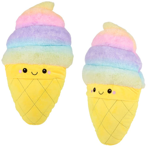 21" Rainbow Ice Cream Plush Pillow - LLB Toys