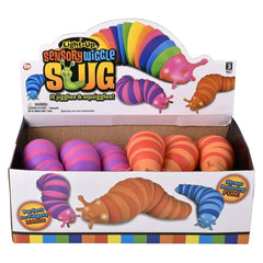 7" Light-Up Wiggle Sensory Slug 12ct- LLB Toys