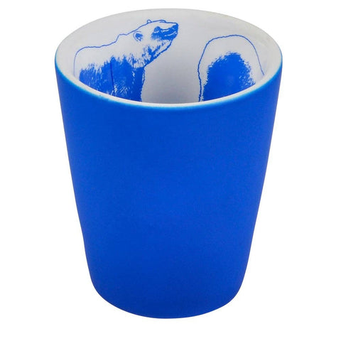 1OZ VELVET CERAMIC SHOT GLASS POLAR BEAR LLB kids toys