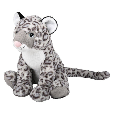 14" Snow Leopard Plush - LLB Toys