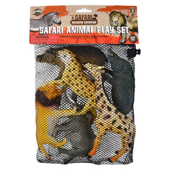 6PC MESH BAG SAFARI ANIMAL ASSORTMENT LLB kids toys