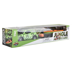 JUNGLE DIECAST 4 X 4 ROVER AND SPEEDBOAT LLB kids toys