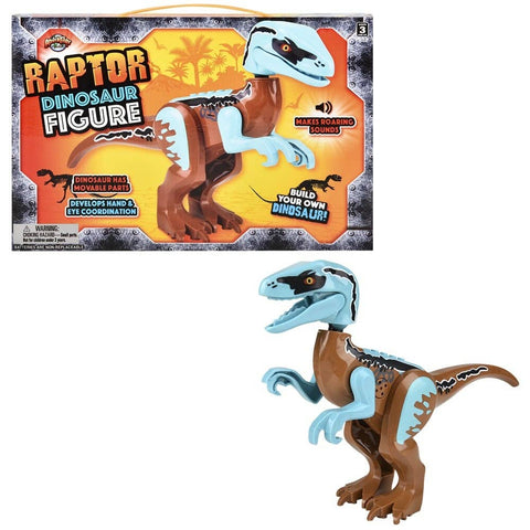 VELOCIRAPTOR ROARING DINOSAUR BLOCK FIGURE LLB kids toys