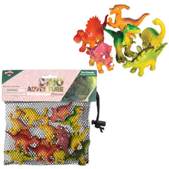 12PC BABY DINOSAUR MESH BAG PLAY SET LLB kids toys