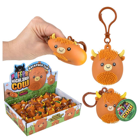 2" Puffer Highland Cow - LLB Toys