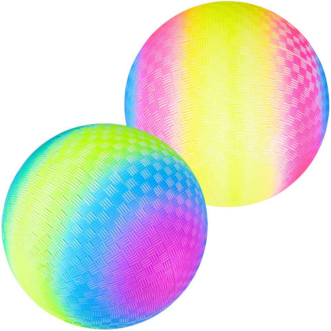 9" RAINBOW PLAYGROUND BALL LLB kids toys