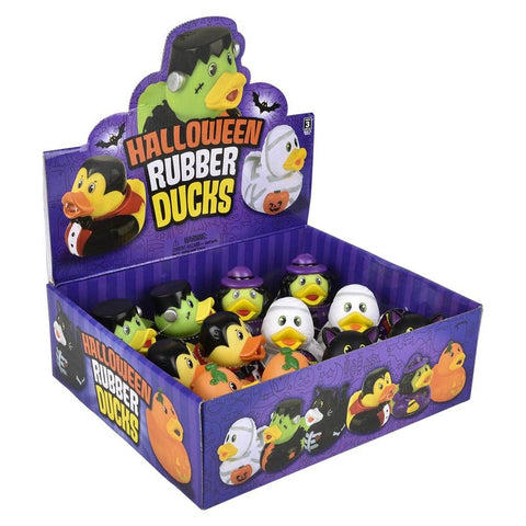 Halloween Rubber Duckies 3.5" 12ct LLB Bath Toys