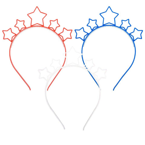 6" Patriotic Star Headband - LLB Toys