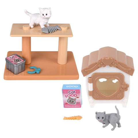 4.5" Micro Cat Playset - LLB Toys