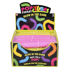 9" GLOW IN THE DARK POP FIDGET TUBE LLB Fidget Toys