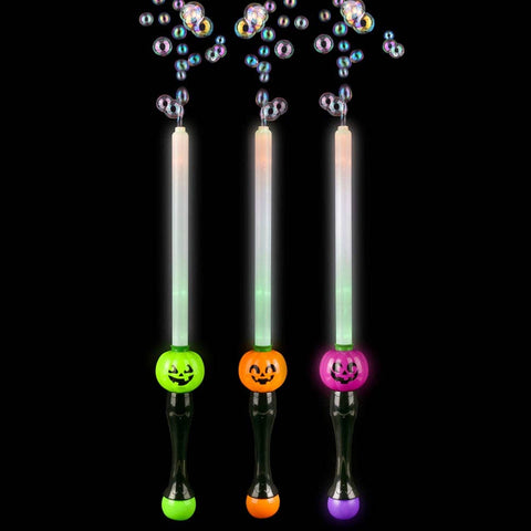 Light-Up Jack O Lantern Bubble Sword -Asst 29" - LLB Toys