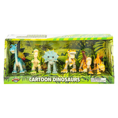 6 PC CARTOON DINOSAUR SET LLB kids toys