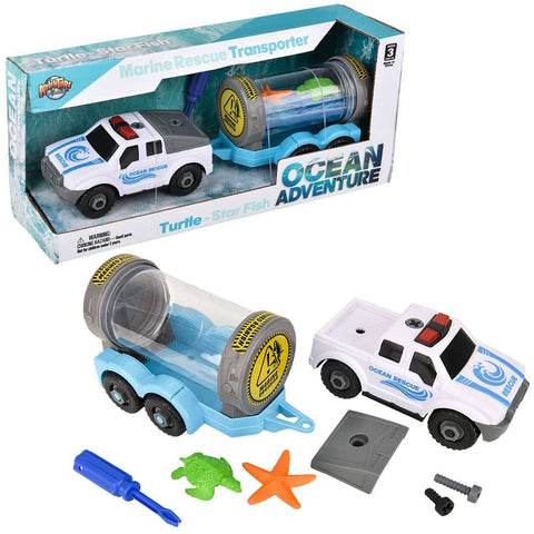 Turtle And Star Fish Marine Rescue Transport Set - LLB Toys