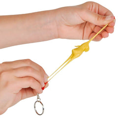 3" STRETCH RUBBER CHICKEN KEYCHAIN LLB Keychain