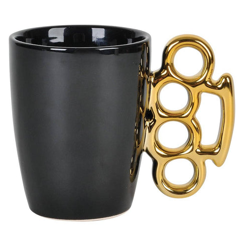 BRASS KNUCKLE BLACK MUG LLB kids toys