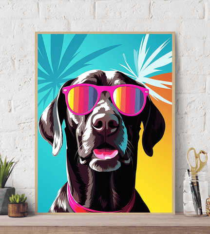 German POP-ART Canvas Wall Art print