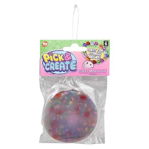 Pick N Create Smile Beaded Fidget Bracelet 12ct - LLB Toys