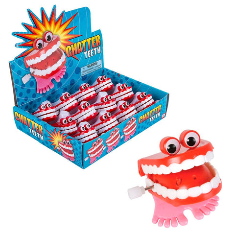 1.75" CHATTER TEETH WITH EYES - LLB Toys