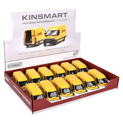 5" Diecast Pull Back DHL Sprinter Van 12ct LLB kids toys