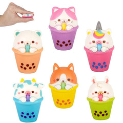 Micro Squish Animal Bubble Tea 2" LLB Squishy Toys